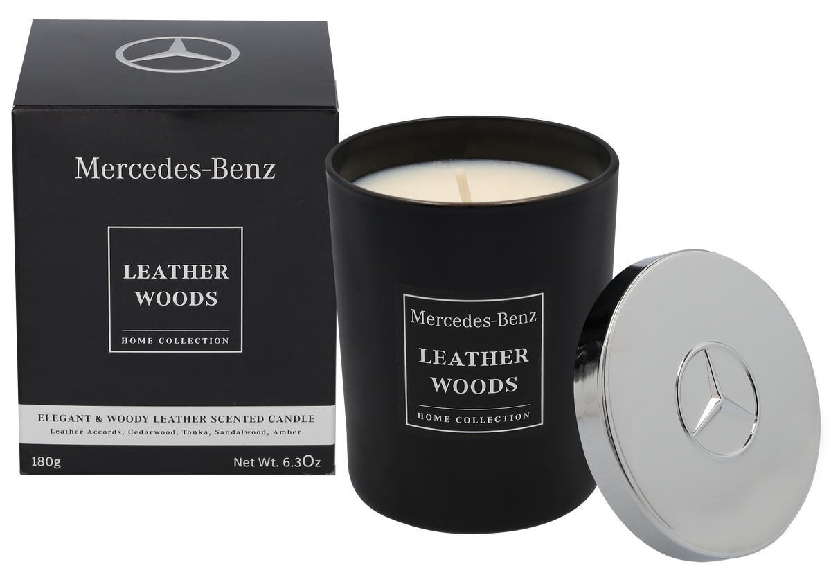 Bougie parfumée, Bois cuir, 180 g