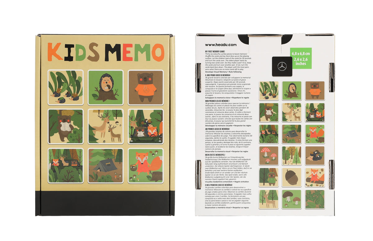 Jeu de mémoire pour enfants, Forêt