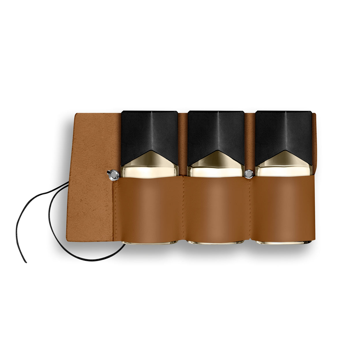 Trilogie Land Sea Air (LSA), EdP, Étui en cuir beige, marron, rouge ou noir